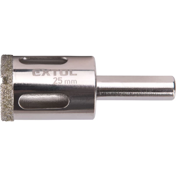 Свредло диамантено за стъкло и керамика, Ø25mm, 8801986, EXTOL PREMIUM
