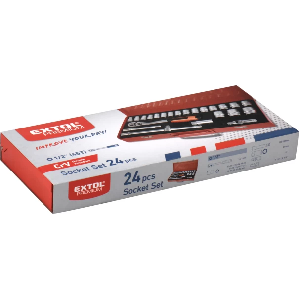 Гедоре 1/2" CrV, 24ч, 8818365, EXTOL PREMIUM