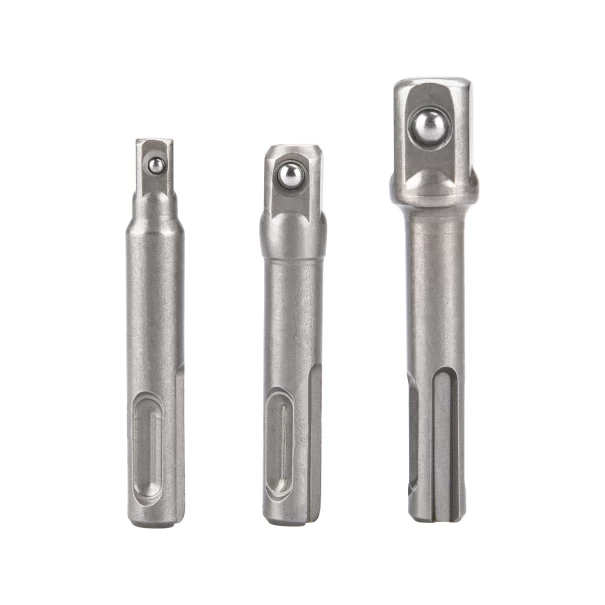Комплект адаптери от SDS Plus към квадрат 1/4", 3/8", 1/2", 3ч, 8819695, EXTOL PREMIUM
