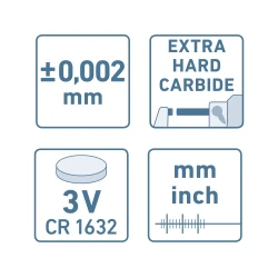 Дебеломер цифров, 0-25mm, 8825320, EXTOL PREMIUM