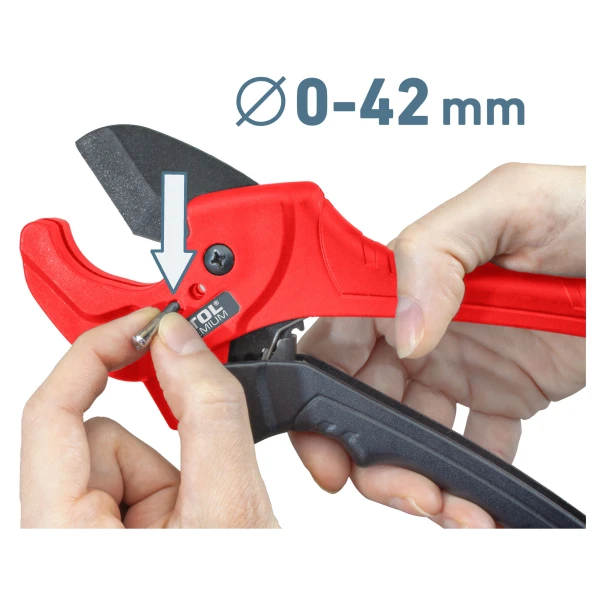 Ножица за пластмасови тръби, до Ø42mm, 8848004, EXTOL PREMIUM