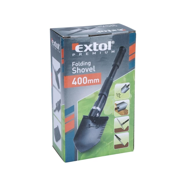Лопатка сгъваема с мотичка, калъф за колан, 8877030, EXTOL PREMIUM