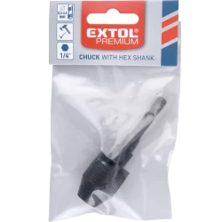 Патронник HEX 1/4", 0,3-6,5mm, 8898003, EXTOL PREMIUM