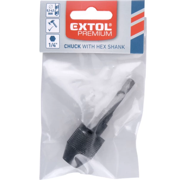 Патронник HEX 1/4", 0,3-6,5mm, 8898003, EXTOL PREMIUM