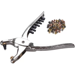 Клещи за капси, замби и пресоващи с 100бр капси, ∅2,5-5mm, 10260, EXTOL CRAFT