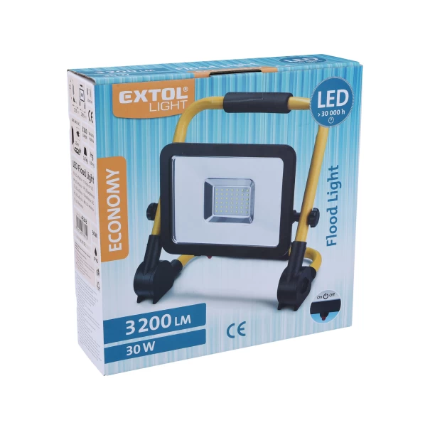 Прожектор LED със стойка,  3200lm, 43243, EXTOL LIGHT