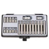 Шестограми TORX 10mm с отвор Т10Н-Т55Н 22бр, JN66142, FORCE