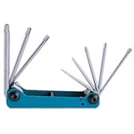 Шестограми сгъваеми TORX с отвор T9H-T40H 8бр, JN62805, FORCE