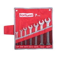 Комплект гаечни ключове двустранни отворени, 6-19mm, 7бр, 4730103, FORTUM