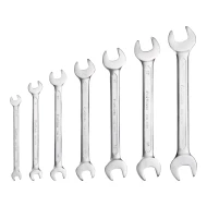 Комплект гаечни ключове двустранни отворени, 6-19mm, 7бр, 4730103, FORTUM