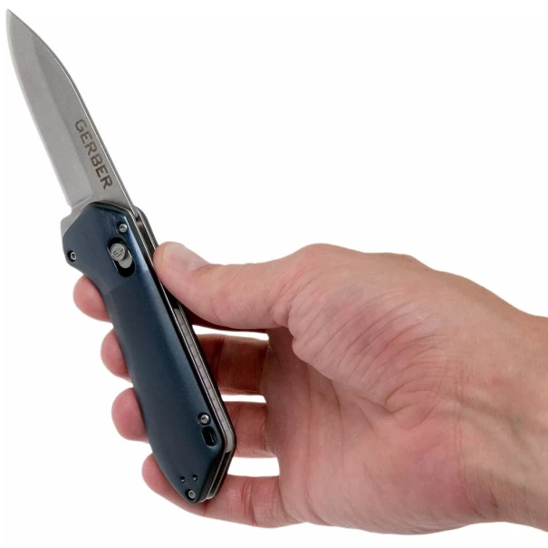 Нож сгъваем Highbrow Compact с гладко острие, син, 30-001681, GERBER