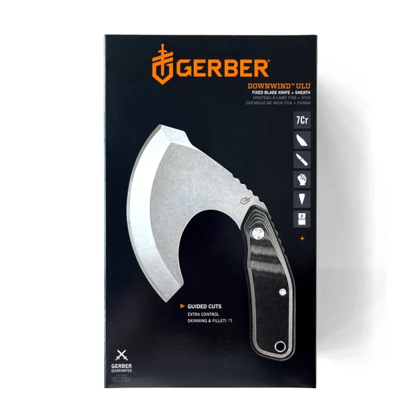 Нож извит Downwind Ulu черен, 1059842, GERBER