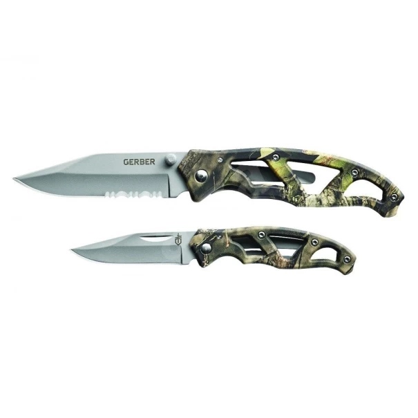 Комплект ножове сгъваеми ловджийски Paraframe Combo, Mossy Oak, 31-003207, GERBER