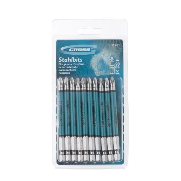 Комплект битове Pz2 х90, S2, 10бр , 11201, GROSS