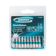 Комплект битове PZ1х25mm, 10бр, 11339, GROSS