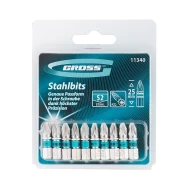 Комплект битове PZ2х25mm, 10бр, 11340, GROSS