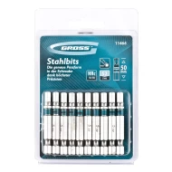 Комплект битове HEX 5х50, S2, 10бр , 11464, GROSS