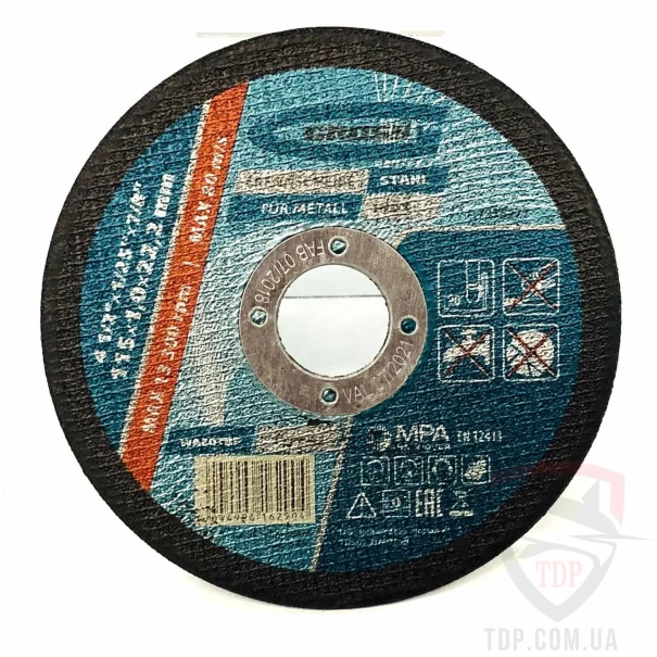 Диск за рязане на метал, 115х1,0х22,2mm, 7375277, GROSS