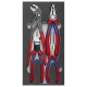 Комплект монтажен 3K KNIPEXtend в пенова вложка, 4ч, 00 20 01 V08, KNIPEX