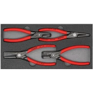 Комплект клещи зегерки в пенова вложка, 4ч, 00 20 01 V09, KNIPEX
