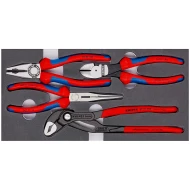 Комплект клещи Basic в пенова вложка, 4ч, 00 20 01 V15, KNIPEX