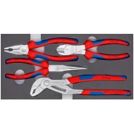 Комплект клещи Basic хромирани в пенова вложка, 4ч, 00 20 01 V17, KNIPEX
