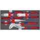 Комплект клещи Basic хромирани в пенова вложка, 4ч, 00 20 01 V17, KNIPEX