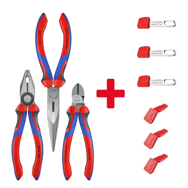 Промо сет монтажен KNIPEXtend Basic: комплект 00 20 11 + клипсове TehteredTool + клипсове ColorCode, 9ч, KNIPEX