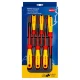 Комплект отвертки електро - VDE, Phillips®/Pozidriv®, 6ч, 00 20 12 V03, KNIPEX