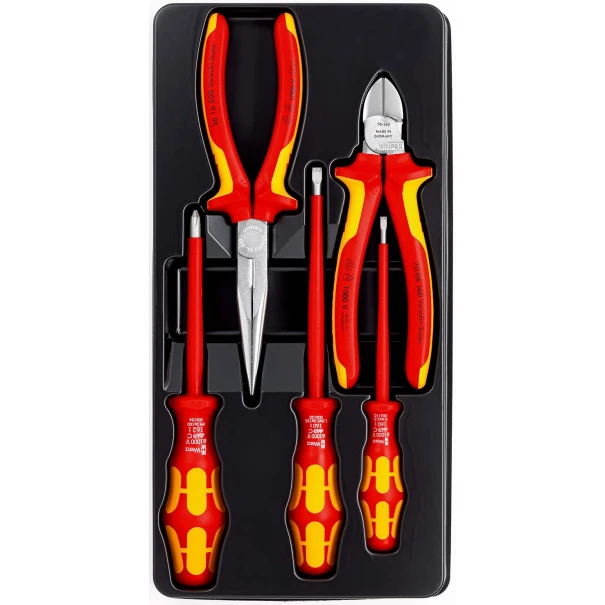 Комплект електротехнически VDE c отвертки WERA, 5бр, 00 20 13, KNIPEX
