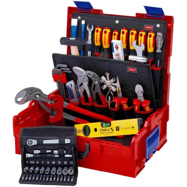 Куфар за съхранение и транспорт KNIPEX L-BOXX®, ВиК, 52-части, 00 21 19 LB S, KNIPEX