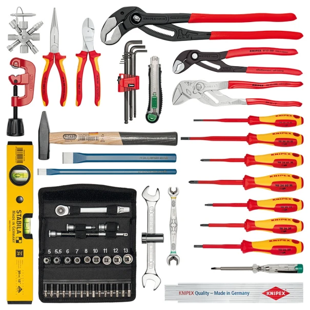Куфар за съхранение и транспорт KNIPEX L-BOXX®, ВиК, 52-части, 00 21 19 LB S, KNIPEX