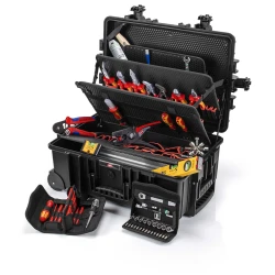 Куфар с електротехнически инструменти „Robust45“ 63 части, 00 21 37, KNIPEX
