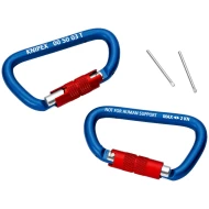 Карабинер осигурителен, 2бр, 00 50 03 T BK, KNIPEX