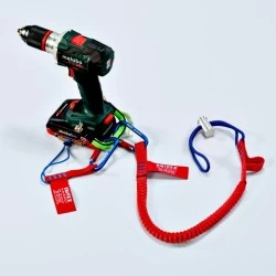 Въже осигурително с карабинер до 6kg, 00 50 12 T BK, KNIPEX