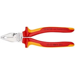 Клещи мощни комбинирани хромирани 180 mm, 02 06 180, KNIPEX