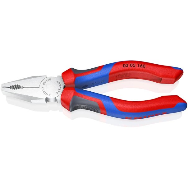Клещи комбинирани хромирани 3K KNIPEXtend, Ø3,1mm, 160mm, 03 05 160 SB, KNIPEX