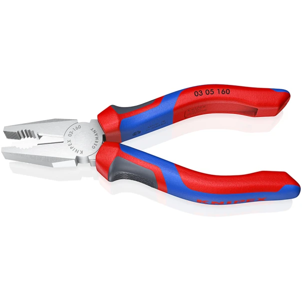 Клещи комбинирани хромирани 3K KNIPEXtend, Ø3,1mm, 160mm, 03 05 160 SB, KNIPEX