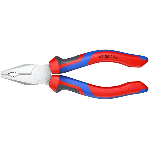 Клещи комбинирани хромирани 3K KNIPEXtend, Ø3,1mm, 160mm, 03 05 160 SB, KNIPEX