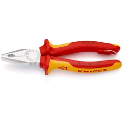 Клещи комбинирани с халка, Ø2,2mm, 180 mm, 03 06 180 T, KNIPEX