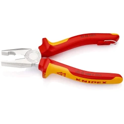 Клещи комбинирани с халка, Ø2,2mm, 180 mm, 03 06 180 T, KNIPEX