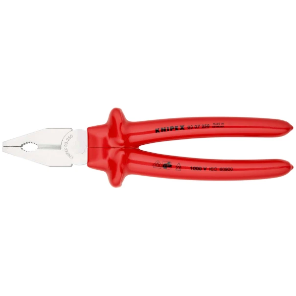 Клещи комбинирани хромирани 250mm, 03 07 250, KNIPEX