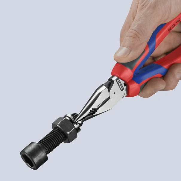 Клещи комбинирани островърхи 3K KNIPEXtend, Ø3,8mm, 185mm, 08 22 185, KNIPEX
