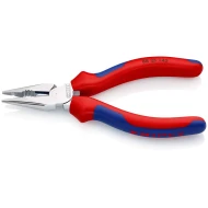 Клещи комбинирани остри челюсти хромирани, Ø2mm, 145mm, 08 25 145, KNIPEX