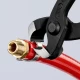 Клещи за кръгли клеми черни 220 mm, 10 98 I220, KNIPEX