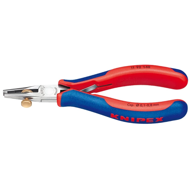 Клещи за оголване на кабели за електроника 140mm, 11 92 140, KNIPEX