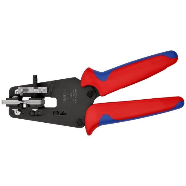 Клещи прецизни за сваляне на изолация на соларни кабели 195mm, 12 12 11, KNIPEX