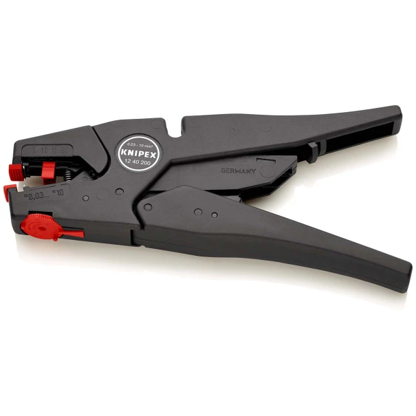 Клещи саморегулиращи се за сваляне на изолация 200mm, 12 40 200 SB, KNIPEX