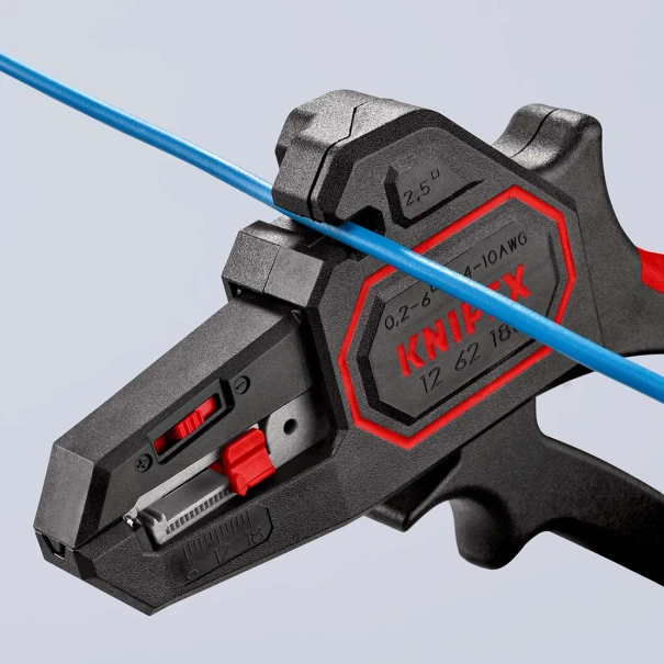Клещи автоматични за сваляне на изолация, 0,2-6,0mm², 12 62 180, KNIPEX