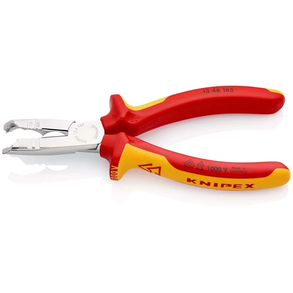 Клещи за оголване на кабели хромирани 165mm, 13 46 165, KNIPEX